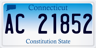 CT license plate AC21852