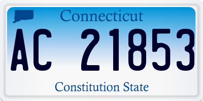 CT license plate AC21853