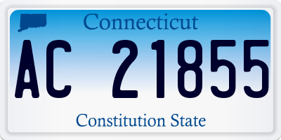 CT license plate AC21855