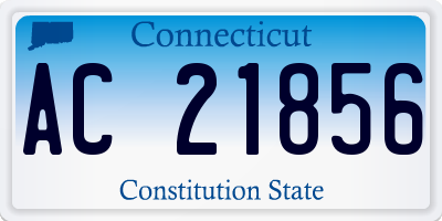 CT license plate AC21856