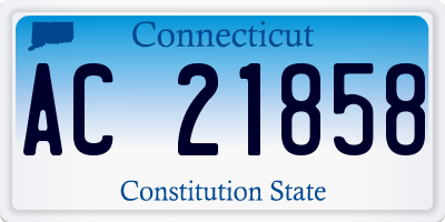 CT license plate AC21858