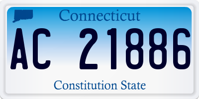 CT license plate AC21886