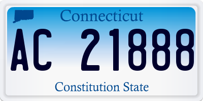 CT license plate AC21888
