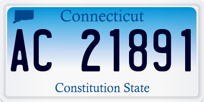 CT license plate AC21891