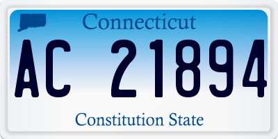 CT license plate AC21894