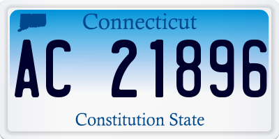 CT license plate AC21896