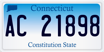CT license plate AC21898
