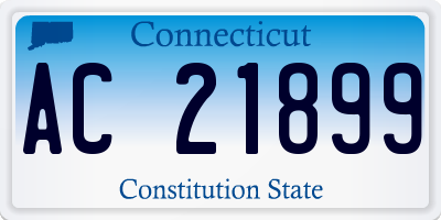 CT license plate AC21899