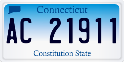 CT license plate AC21911