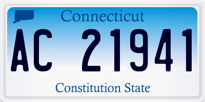 CT license plate AC21941