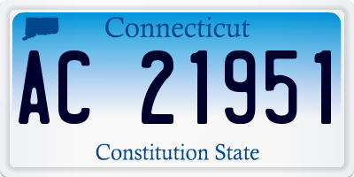 CT license plate AC21951