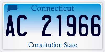 CT license plate AC21966