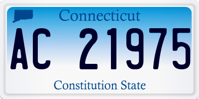 CT license plate AC21975