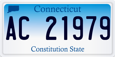CT license plate AC21979