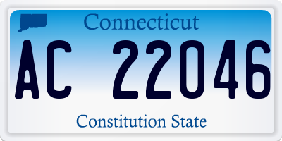 CT license plate AC22046