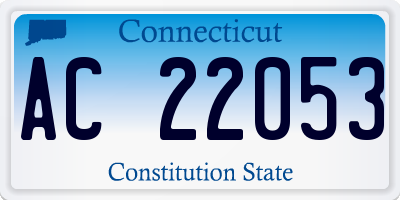 CT license plate AC22053