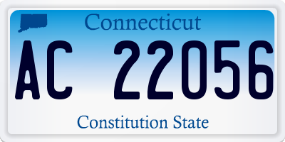 CT license plate AC22056