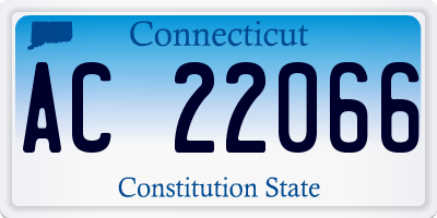 CT license plate AC22066