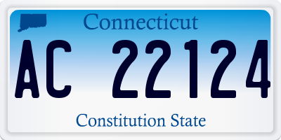 CT license plate AC22124