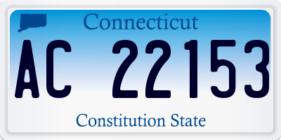 CT license plate AC22153
