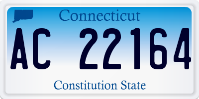 CT license plate AC22164