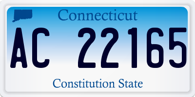 CT license plate AC22165