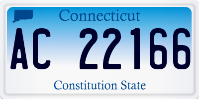 CT license plate AC22166