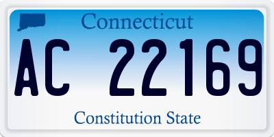 CT license plate AC22169