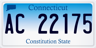 CT license plate AC22175