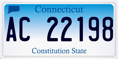 CT license plate AC22198