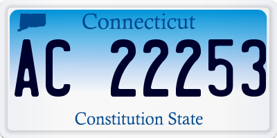 CT license plate AC22253