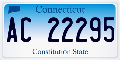 CT license plate AC22295