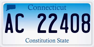 CT license plate AC22408
