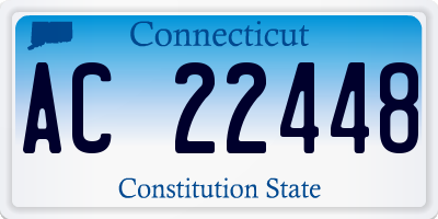CT license plate AC22448