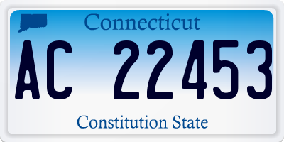 CT license plate AC22453