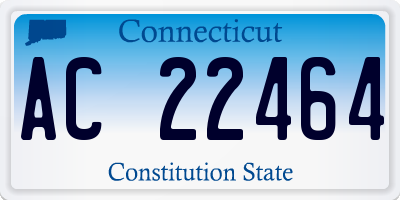 CT license plate AC22464