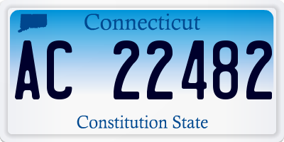 CT license plate AC22482