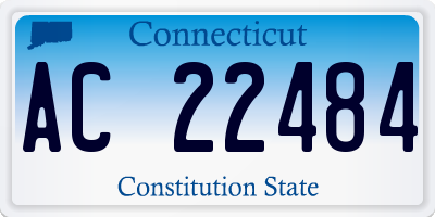 CT license plate AC22484