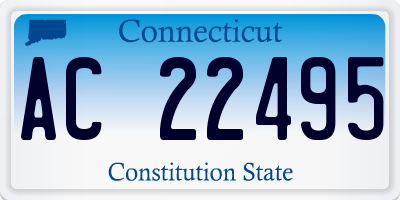 CT license plate AC22495