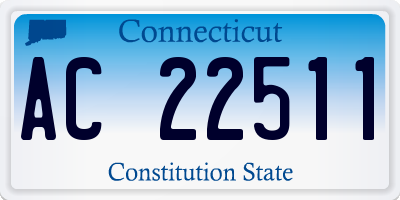 CT license plate AC22511