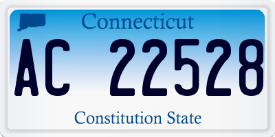 CT license plate AC22528