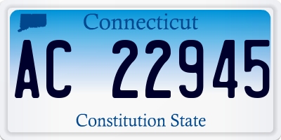 CT license plate AC22945
