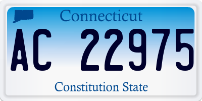 CT license plate AC22975