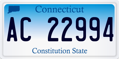 CT license plate AC22994