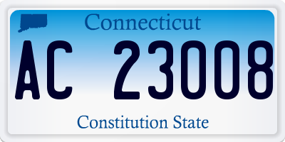 CT license plate AC23008