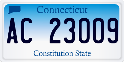 CT license plate AC23009