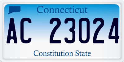 CT license plate AC23024