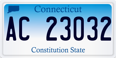 CT license plate AC23032