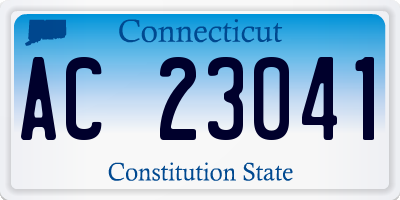 CT license plate AC23041