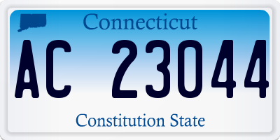 CT license plate AC23044